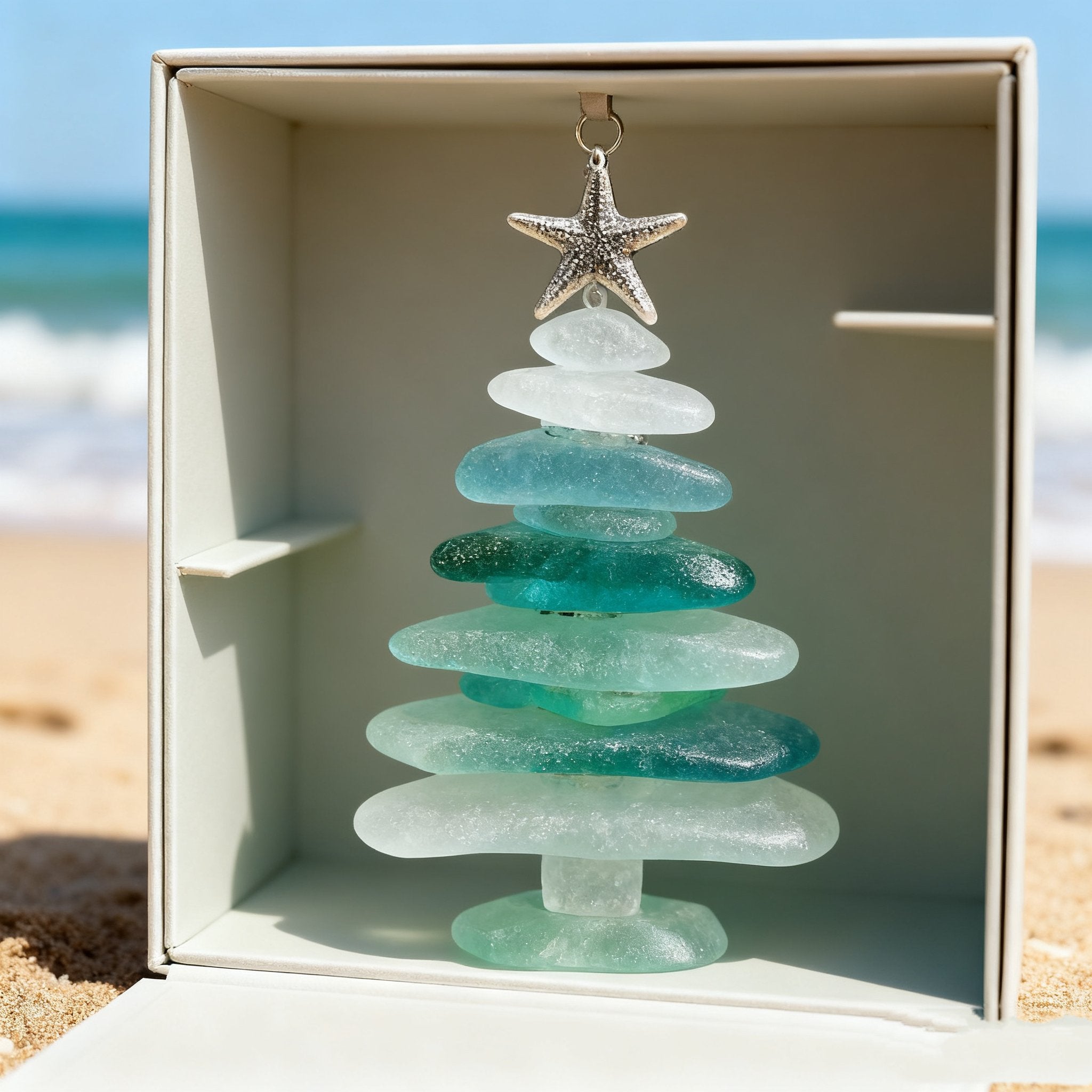 🌊⏰Christmas Limited Sale 70% OFF!! 🎁Sea Glass Christmas Tree Advent Calendar