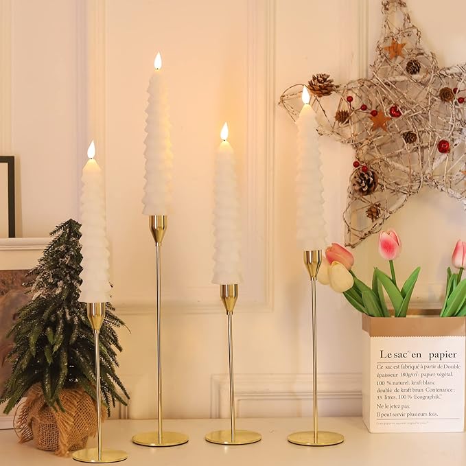 🔥Last Day 49% OFF🚢-Remote-Controlled Flameless Taper Candles for Christmas Trees