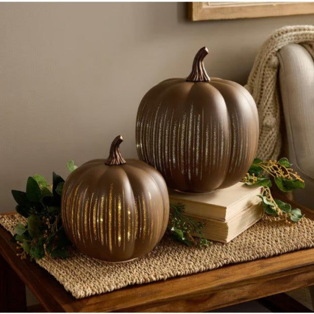 🔥2025 HOT SALE - 🎃✨Glow-in-the-Dark Starry Night Glass Pumpkins by Valerie (✨As Seen in the Video)