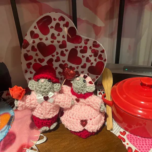🔥LAST DAY 50% OFF - 💖🐭Crochet Valentine Mouse Couple