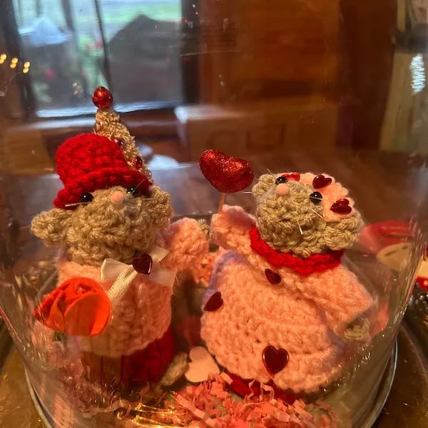 🔥LAST DAY 50% OFF - 💖🐭Crochet Valentine Mouse Couple