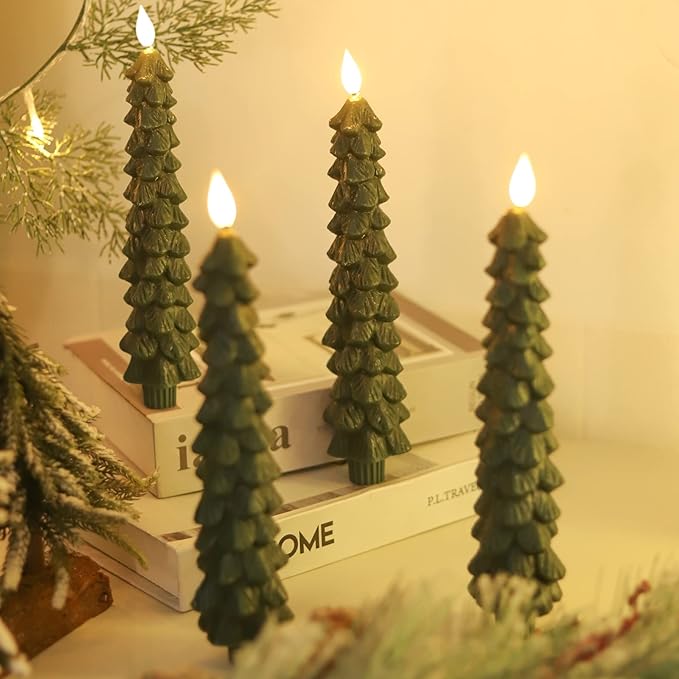 🔥Last Day 49% OFF🚢-Remote-Controlled Flameless Taper Candles for Christmas Trees