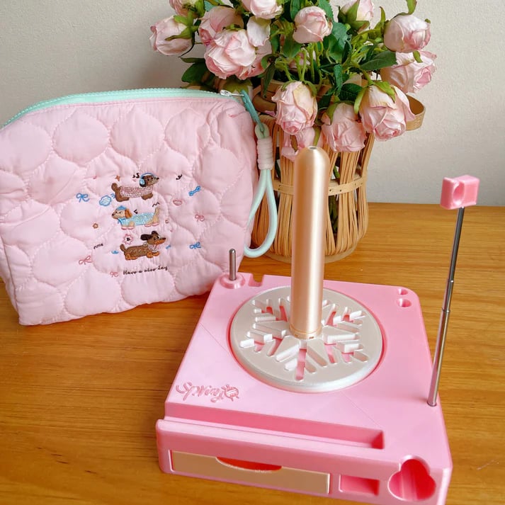 💜Hot Sale 49% OFF - Shiny Portable Multi-Functional Yarn Spool Box ✨