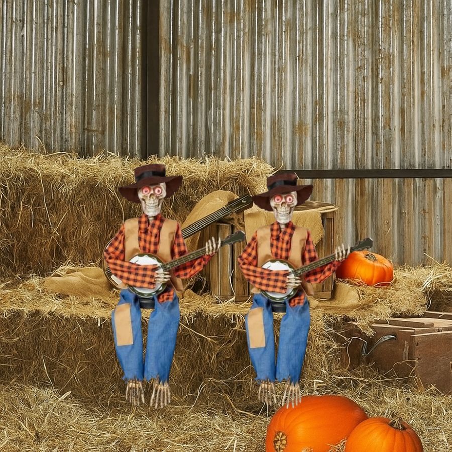 🔥Halloween Pre Sale 49% OFF - 💀Funny Animated Dueling Banjo Skeletons