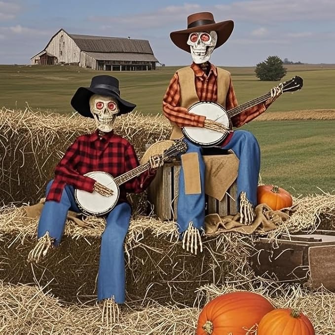 🔥Halloween Pre Sale 49% OFF - 💀Funny Animated Dueling Banjo Skeletons