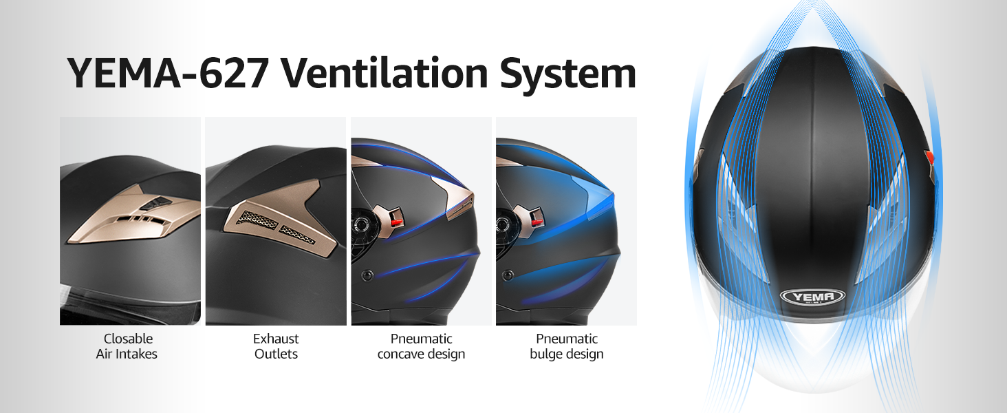 YEMA Open Face Motorcycle Helmets, DOT Approved 3/4 Moped Helmet Dual Visor Quick Release Buckle, Helmets for Adults Motorcycle Men Women Helmets for Moped Scooter Streey