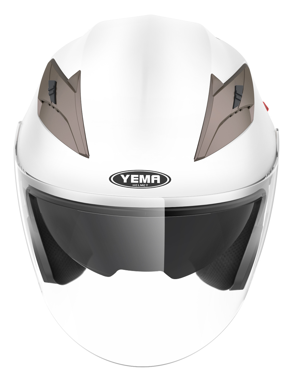 YEMA Open Face Motorcycle Helmets DOT Approved 3/4 Moped Helmet YM-627