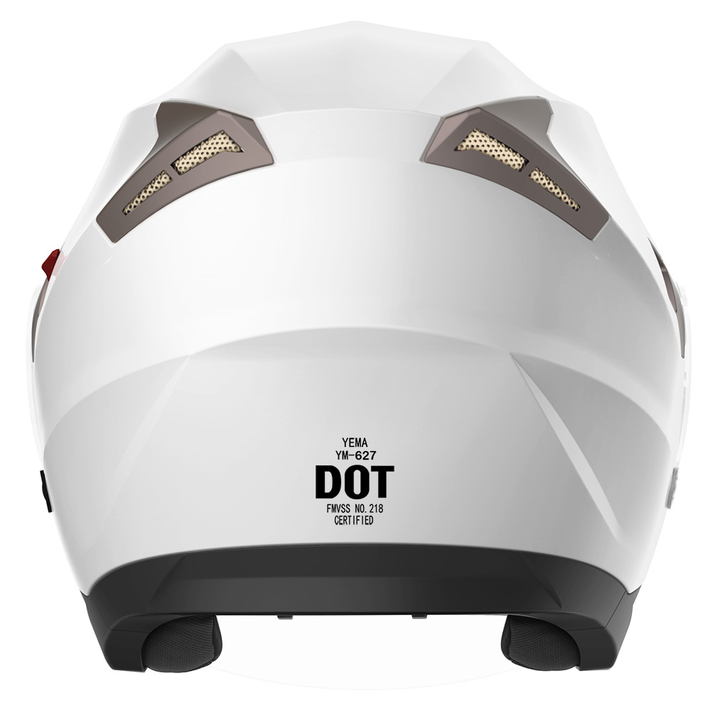 YEMA Open Face Motorcycle Helmets DOT Approved 3/4 Moped Helmet YM-627