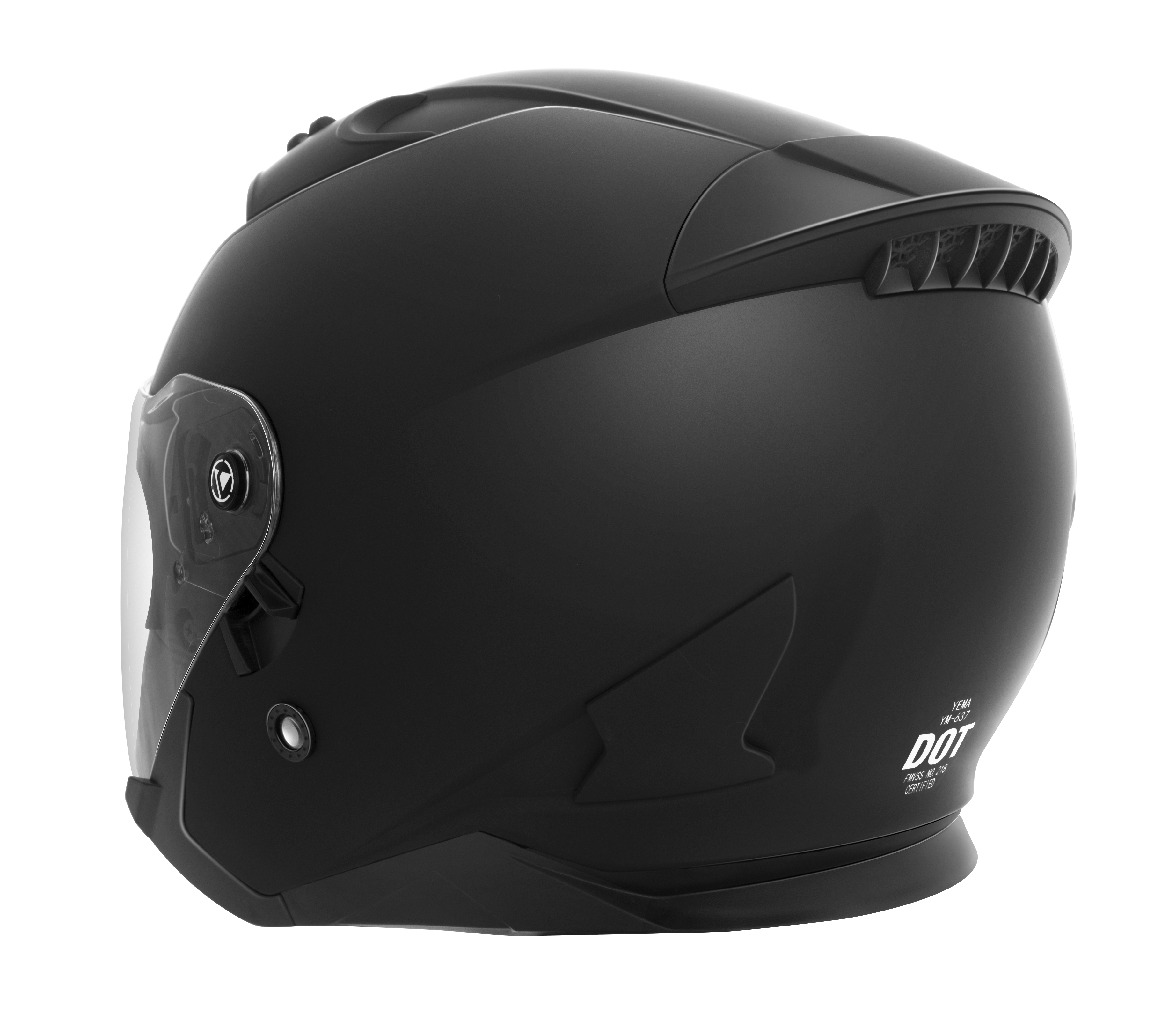  YEMA 3/4 Half Helmet DOT Approved YM-637 