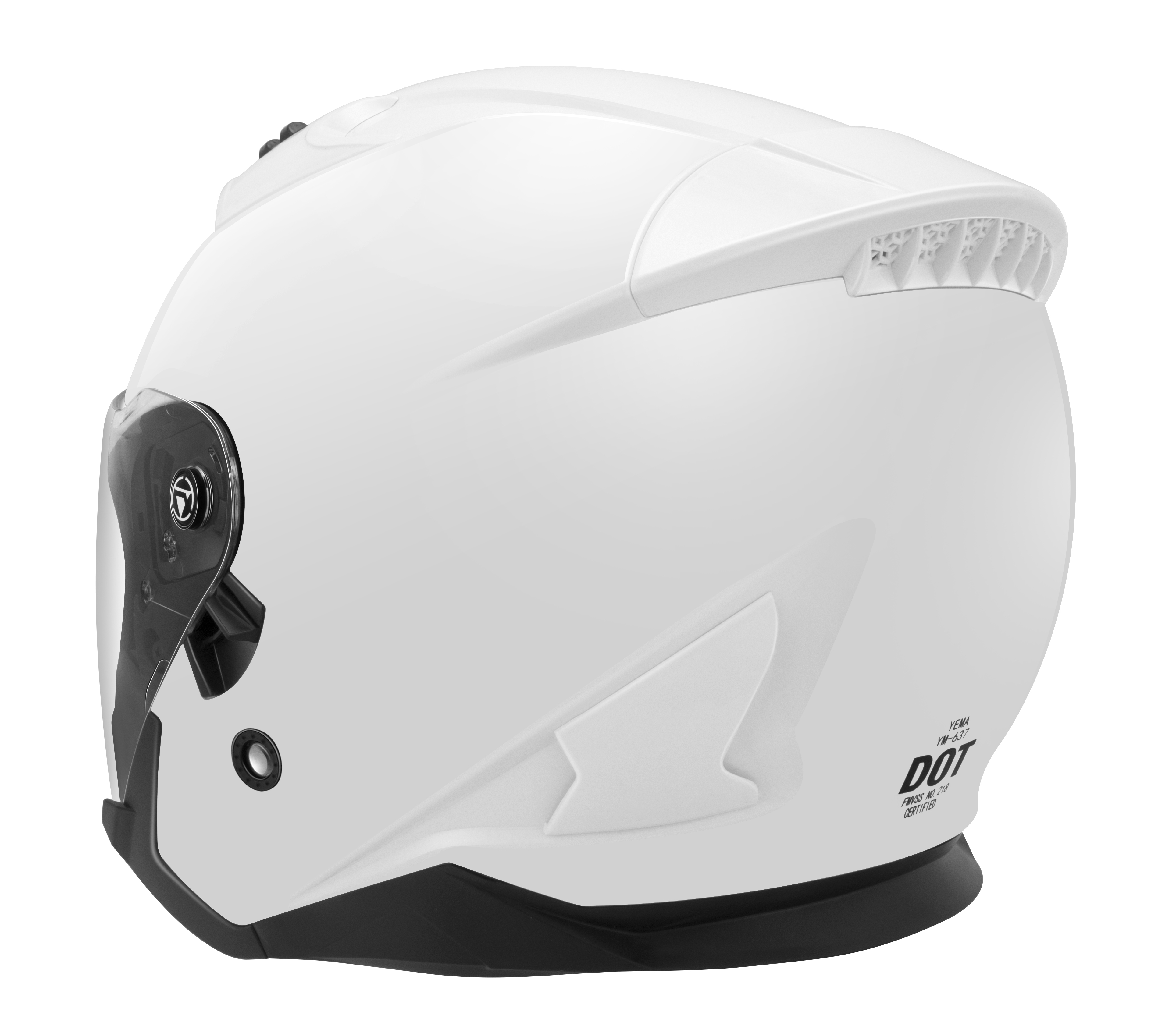  YEMA 3/4 Half Helmet DOT Approved YM-637 