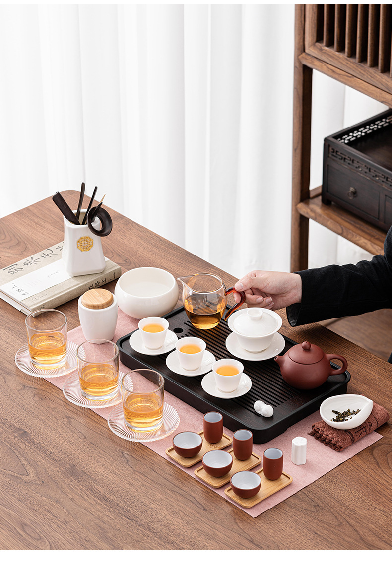  Complete portable tea art set Chinese tea, tea culture, tea table