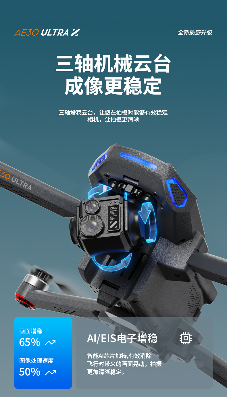 Folding remote control with screen, obstacle avoidance, high-definition aerial photography, remote monitoring drone, obstacle avoidance, three batteries, load-bearing airdrop, ultrasonic, high definition, intelligent return mode