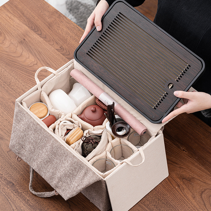  Complete portable tea art set Chinese tea, tea culture, tea table