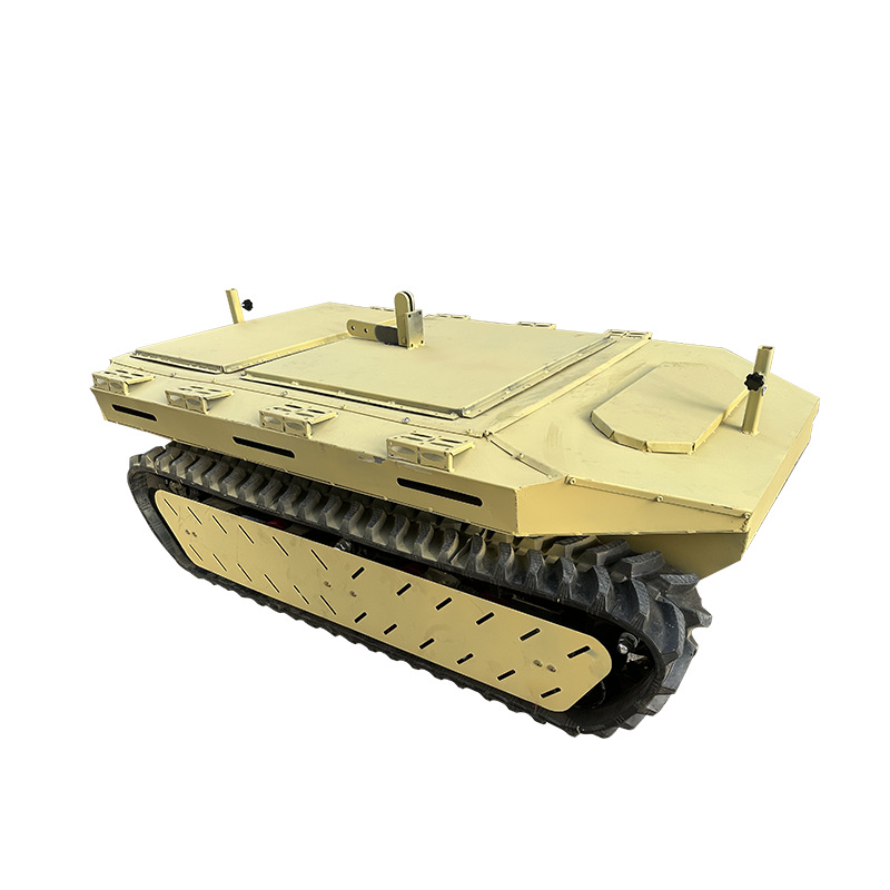 Electric tracked vehicle chassis, remote-controlled tracked target vehicle chassis, unmanned tank chassis, tracked tank