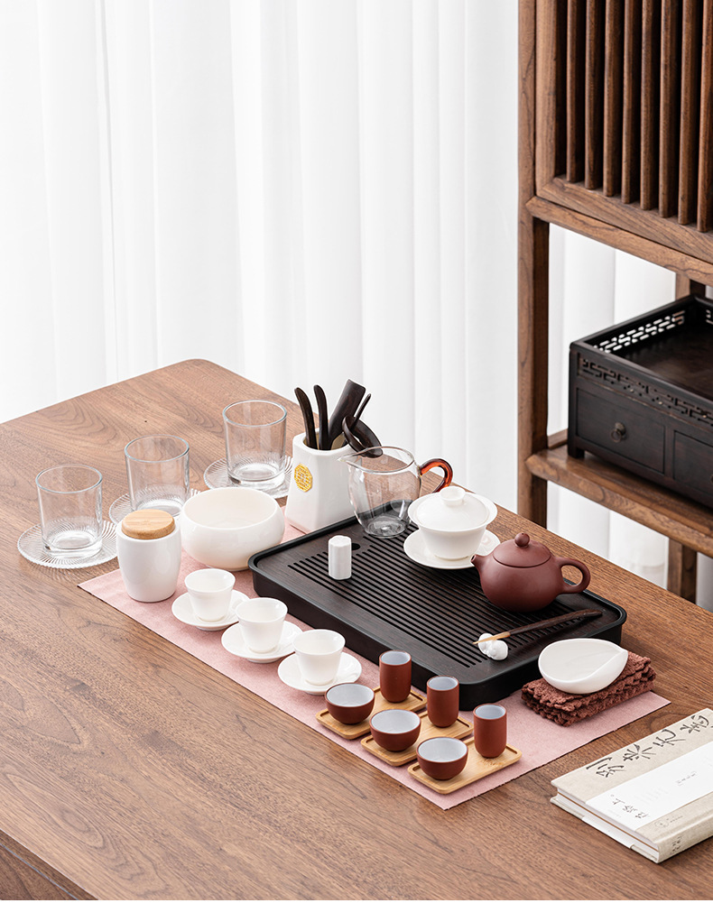  Complete portable tea art set Chinese tea, tea culture, tea table