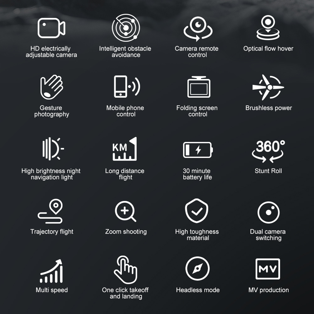 Folding remote control with screen, obstacle avoidance, high-definition aerial photography, remote monitoring, and drone