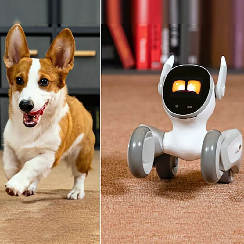Smart advanced pet AI voice touch interactive companion electronic remote monitoring children's robotic dog educational toy