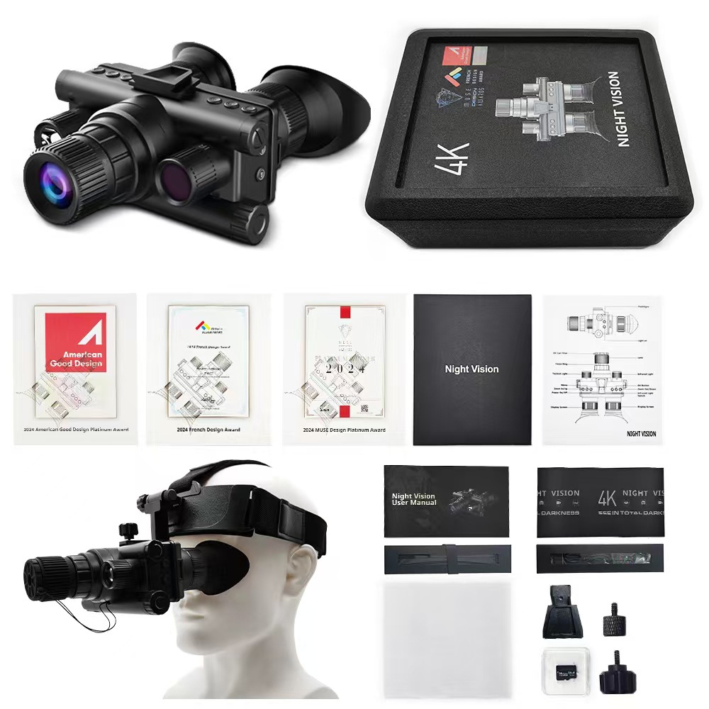 Wearing a night vision device, outdoor binoculars, high-definition infrared night vision glasses, digital helmet, and telescope