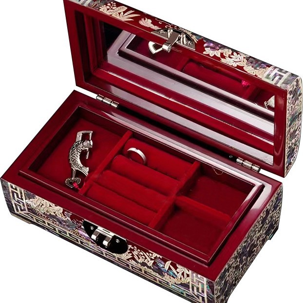 Jewelry box shell Mother of pearl lacquerware