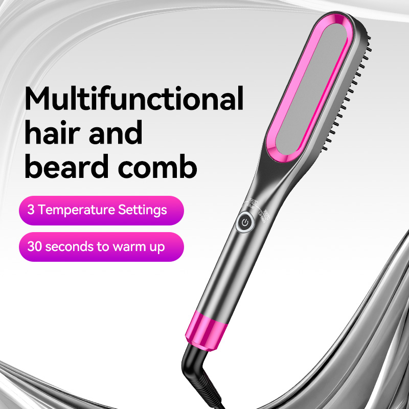 Private model Lin Daiyu's new rechargeable wireless straight hair comb portable hair straightener negative ion dual-purpose straight hair curly comb