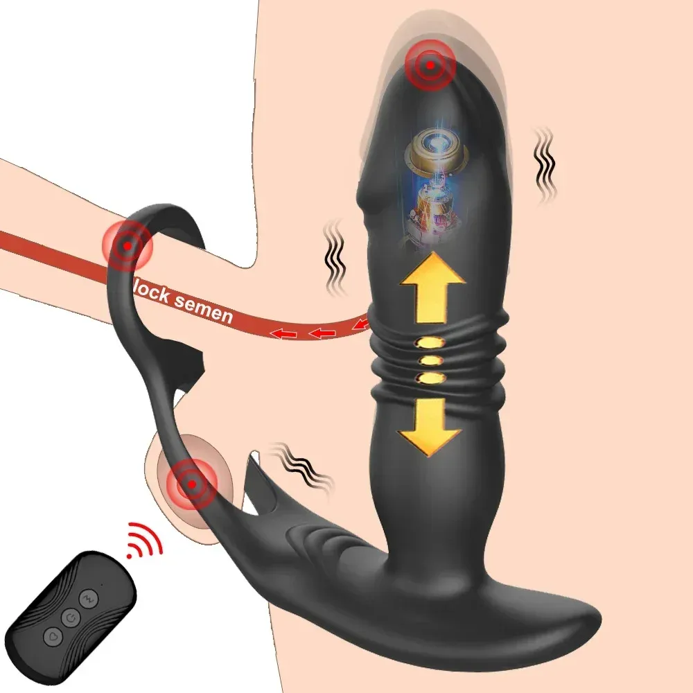 💥 ProstaPulse™ — 2026's Top-Rated Prostate Massager 💥 7 Modes • Thrusting Vibration • AI Sync • Remote Control