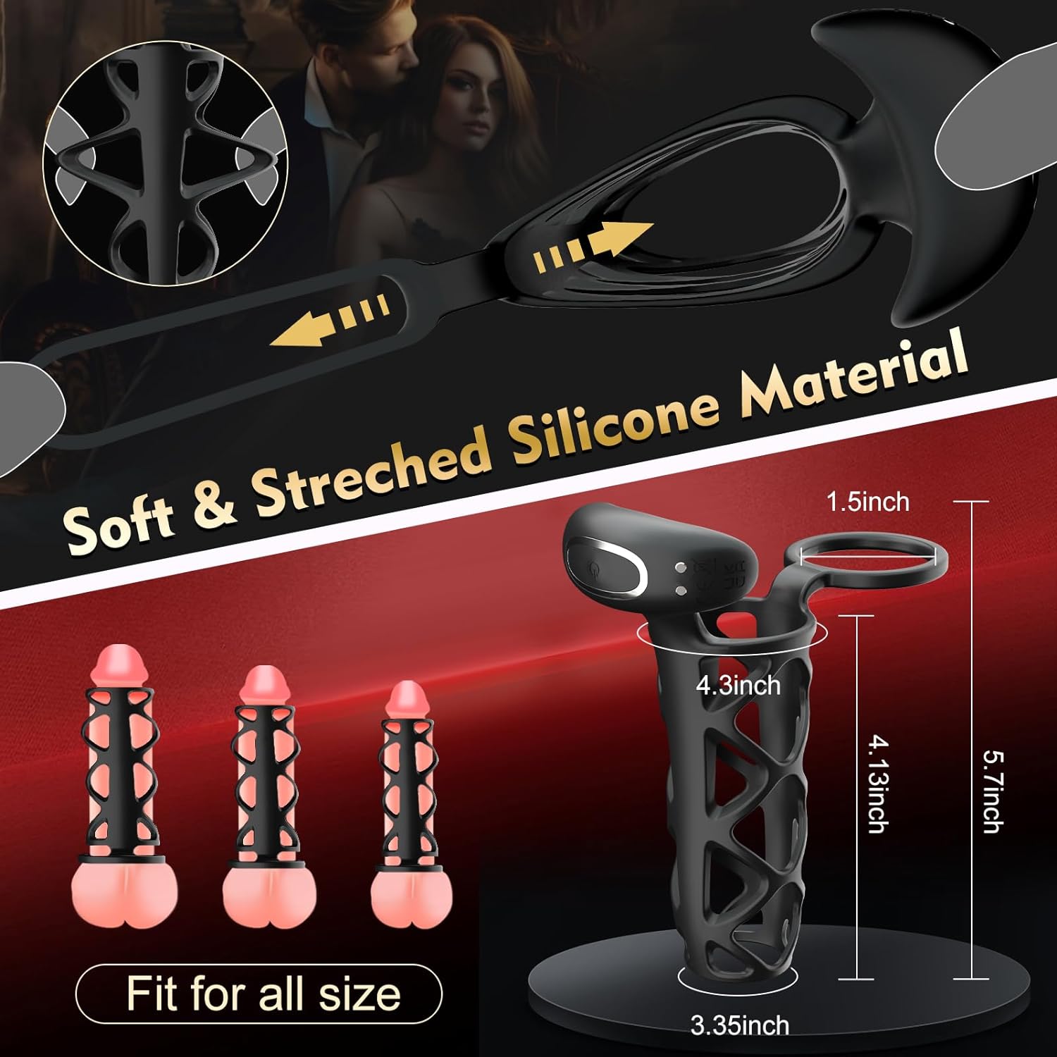 💥Supreme couple series launched in May-Vibrating Penis Armor