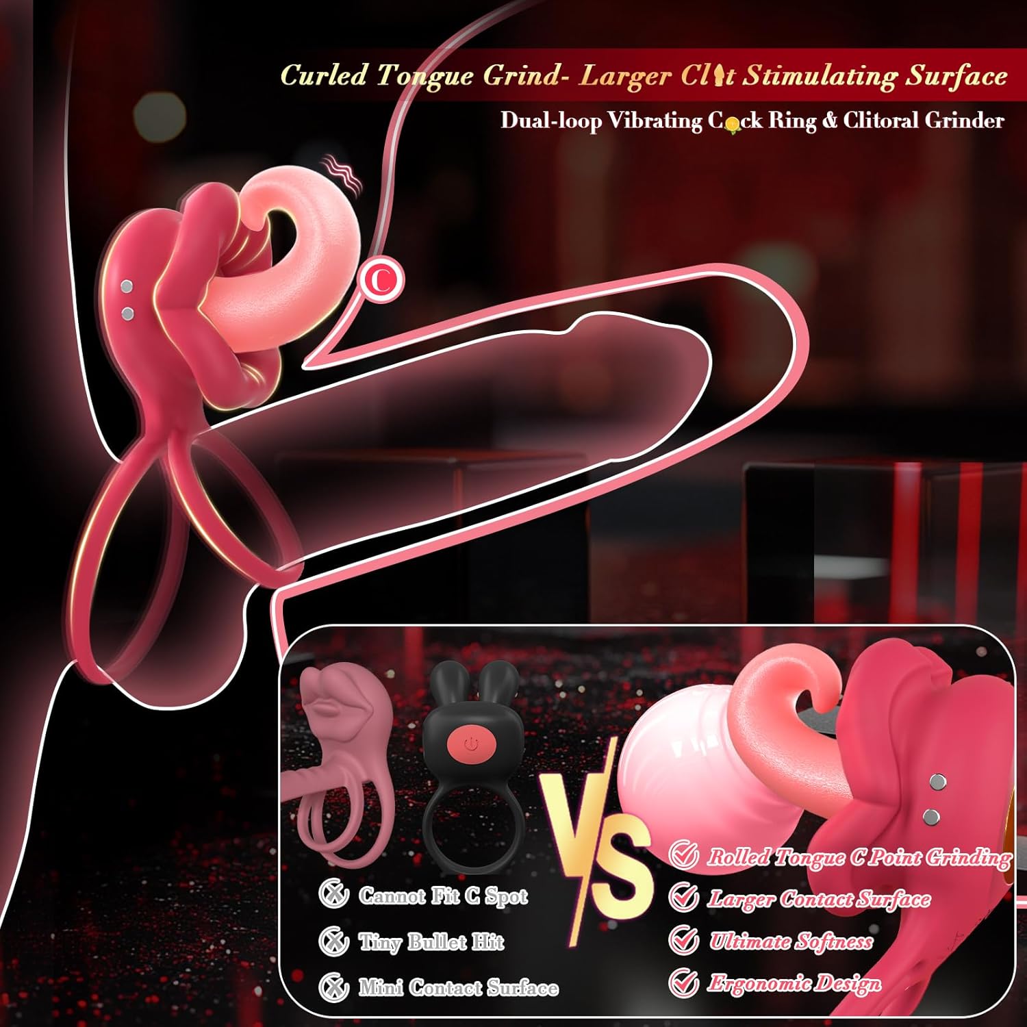 Tongue Lust Oblivion Ring