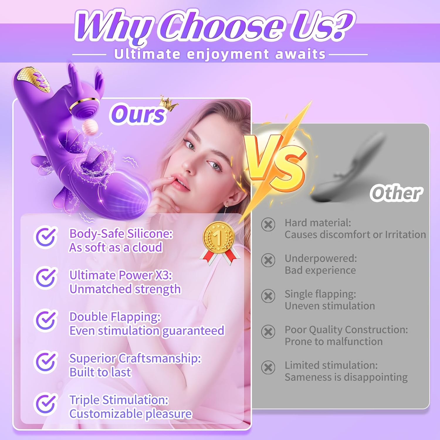 😍Brand New for 2026!  — 4-in-1 "Orgasm Bunny" Pelvic Floor Trainer