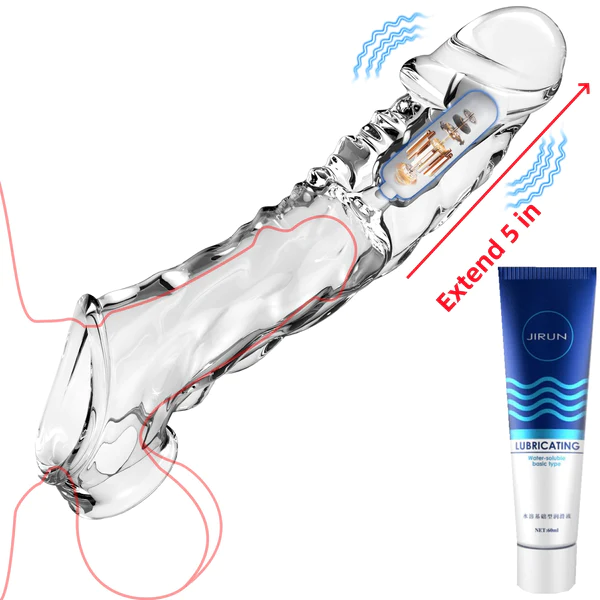 💖Reusable penis extension vibrator😍God of war seven times a night