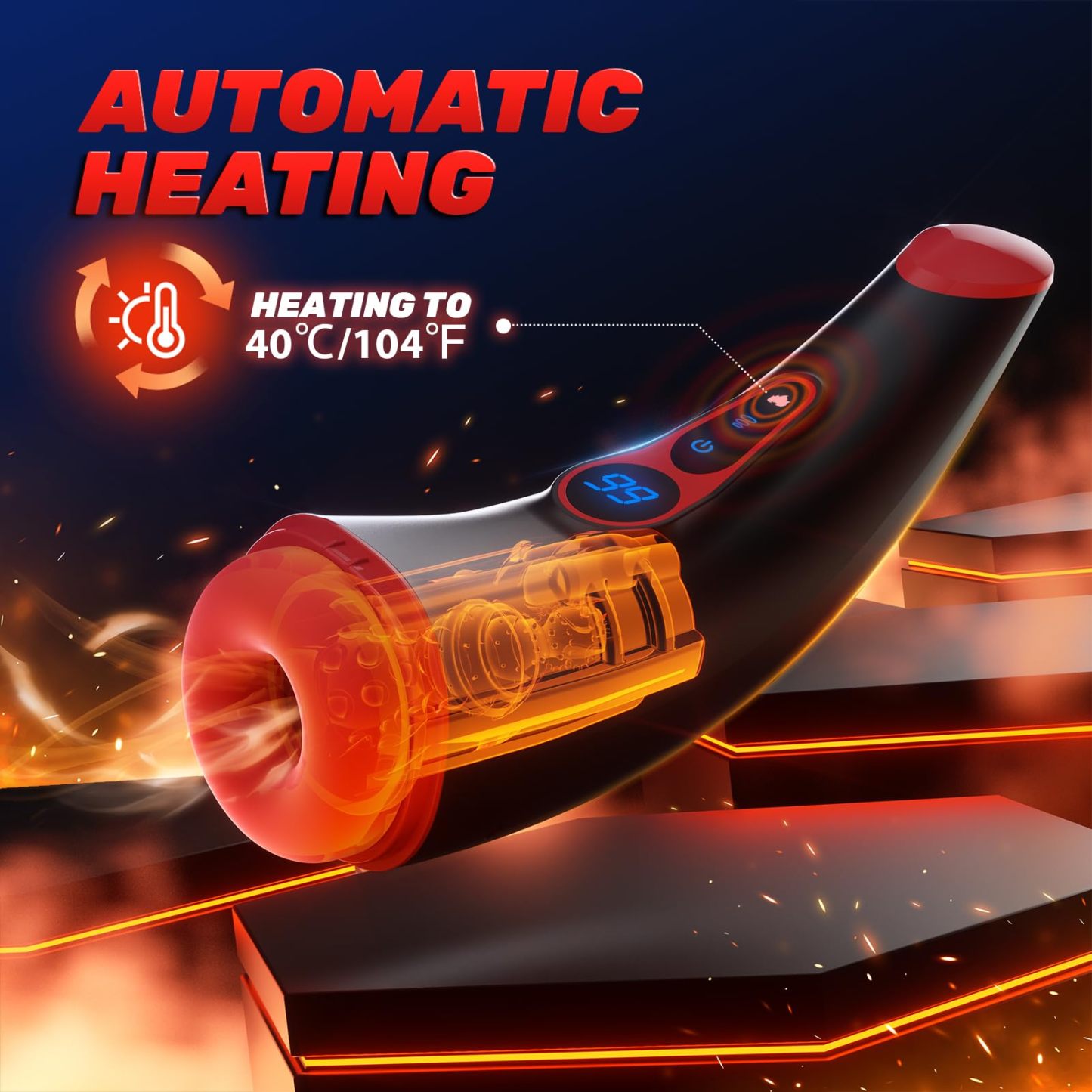 2026's Top-Rated Male Toy 💥 Heatra™: Smart Heating • APP Control • 18 Modes Experience