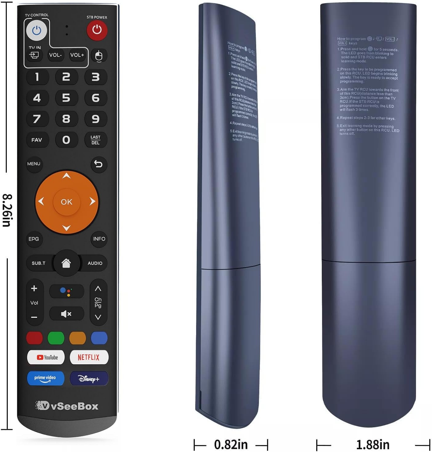 vSeeBox Remote V3/V5/V6 