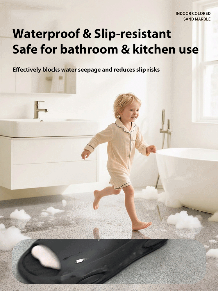 Epoxy Colored Sand Floor Paint [Crystal Marble Texture]