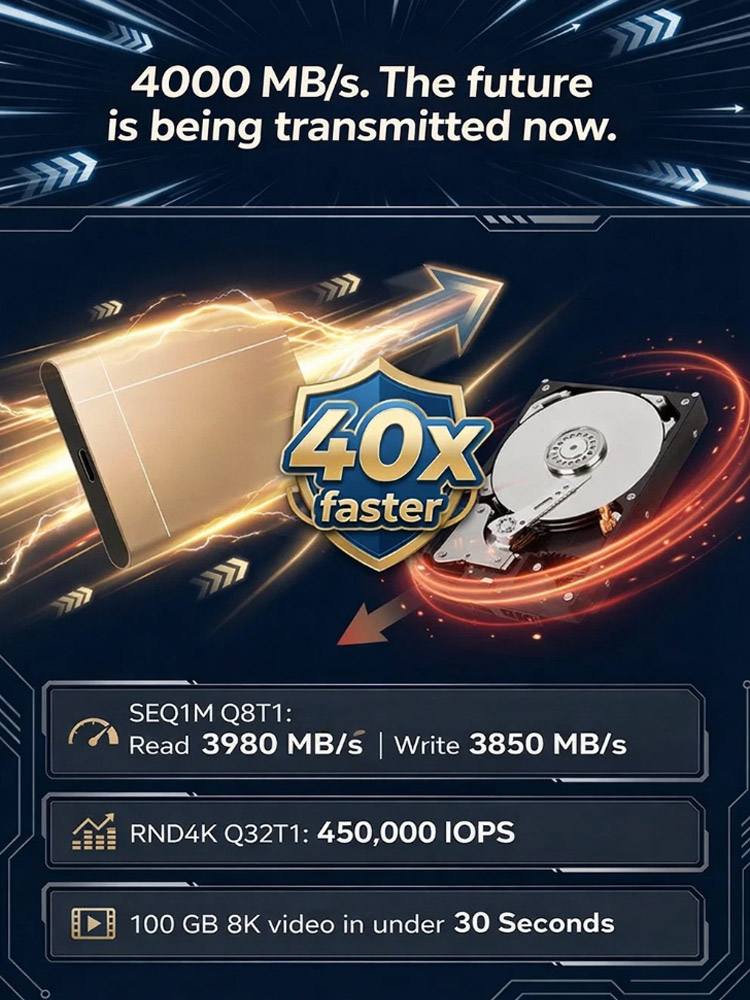 High-speed portable solid-state drives