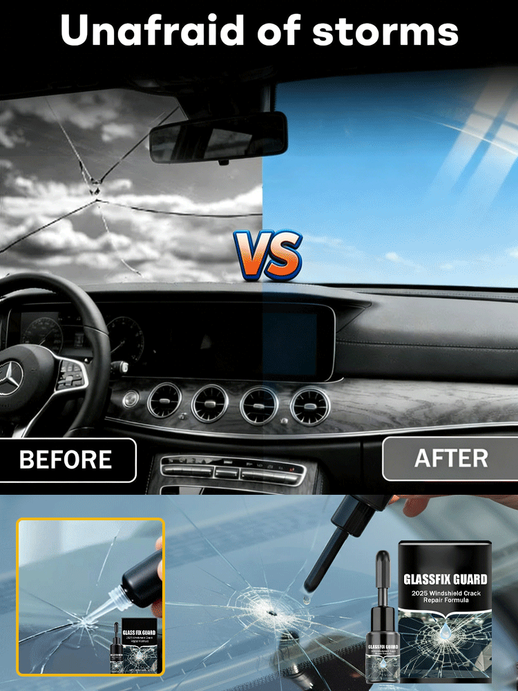 [Military-Grade Glass Repair] Car Window/Windshield Crack Repair Liquid