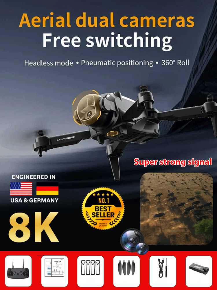 Three-camera aerial camera