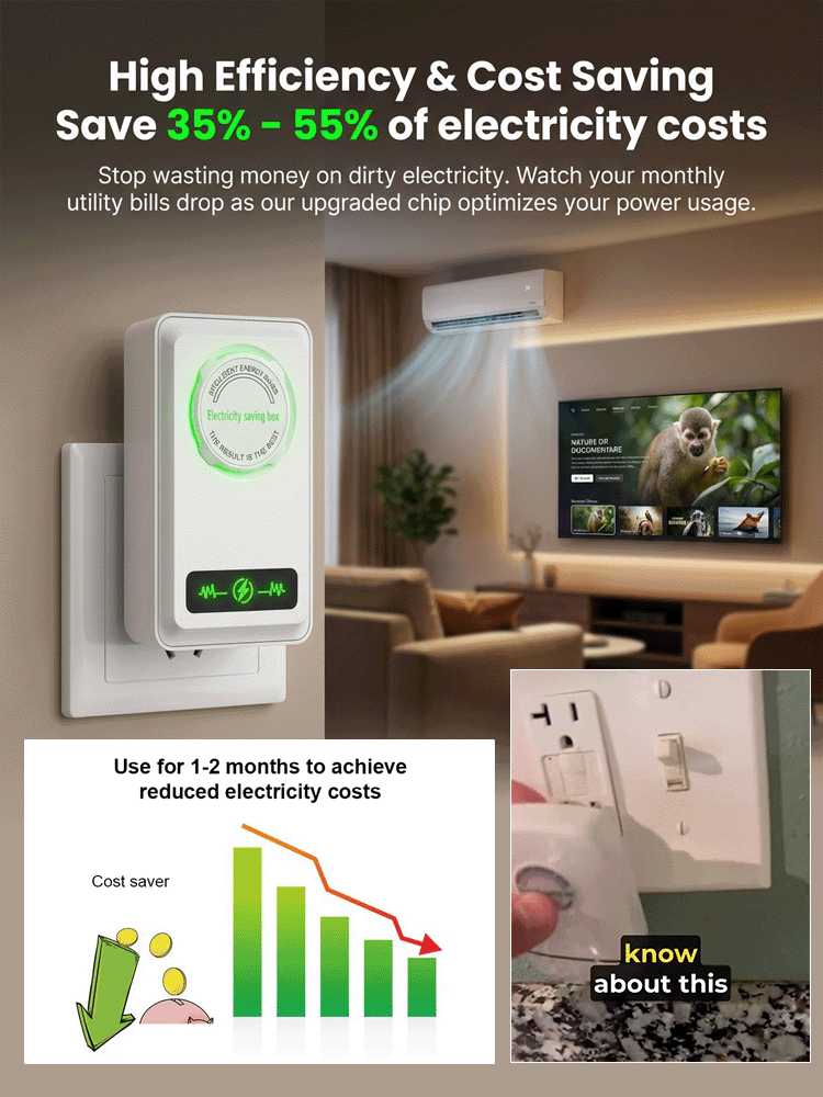 [More Energy Efficient and Safer] Newly Upgraded Smart Power Saver