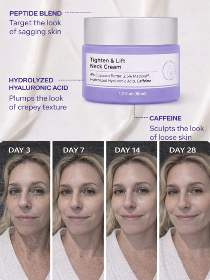 【Erase Neck Wrinkles】Neck Wrinkle Reducing and Firming Neck Cream
