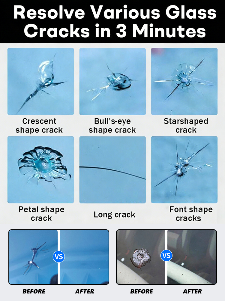 [Military-Grade Glass Repair] Car Window/Windshield Crack Repair Liquid
