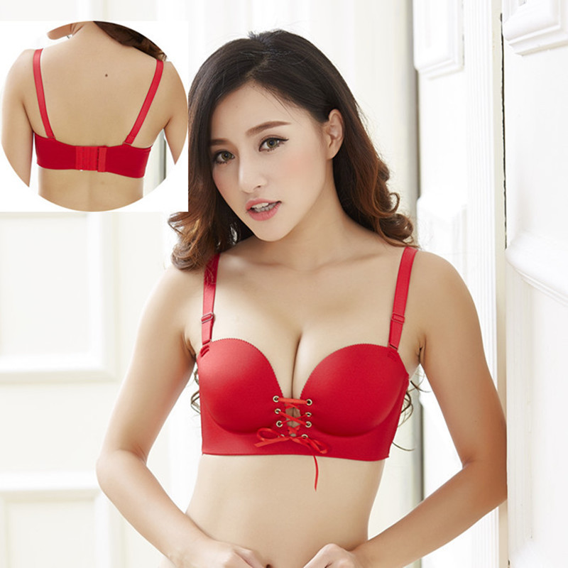 FallSweet Add Two Cups Bras Brassiere for Women Push Up Padded Unlined