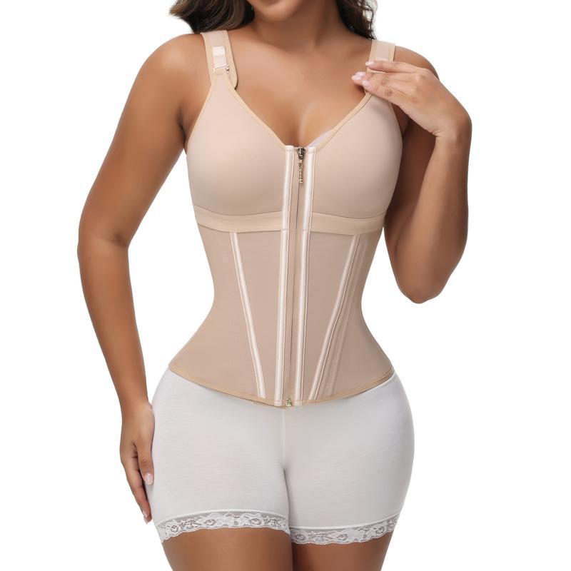 WEAROVA Waist Shapewear for Women with Bra Tummy Control Girdle Workout Shapewear with Adjustable Shoulder Strap