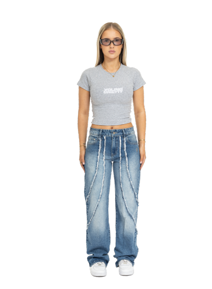 Women’s Black Scars Denim Jeans
