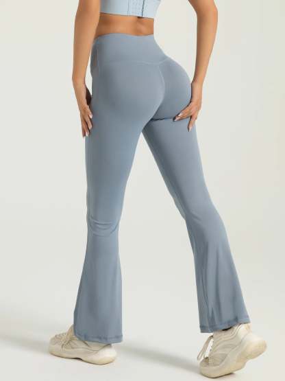 High-Waisted Flare Leggings - Perfect for casual and sporty wear!