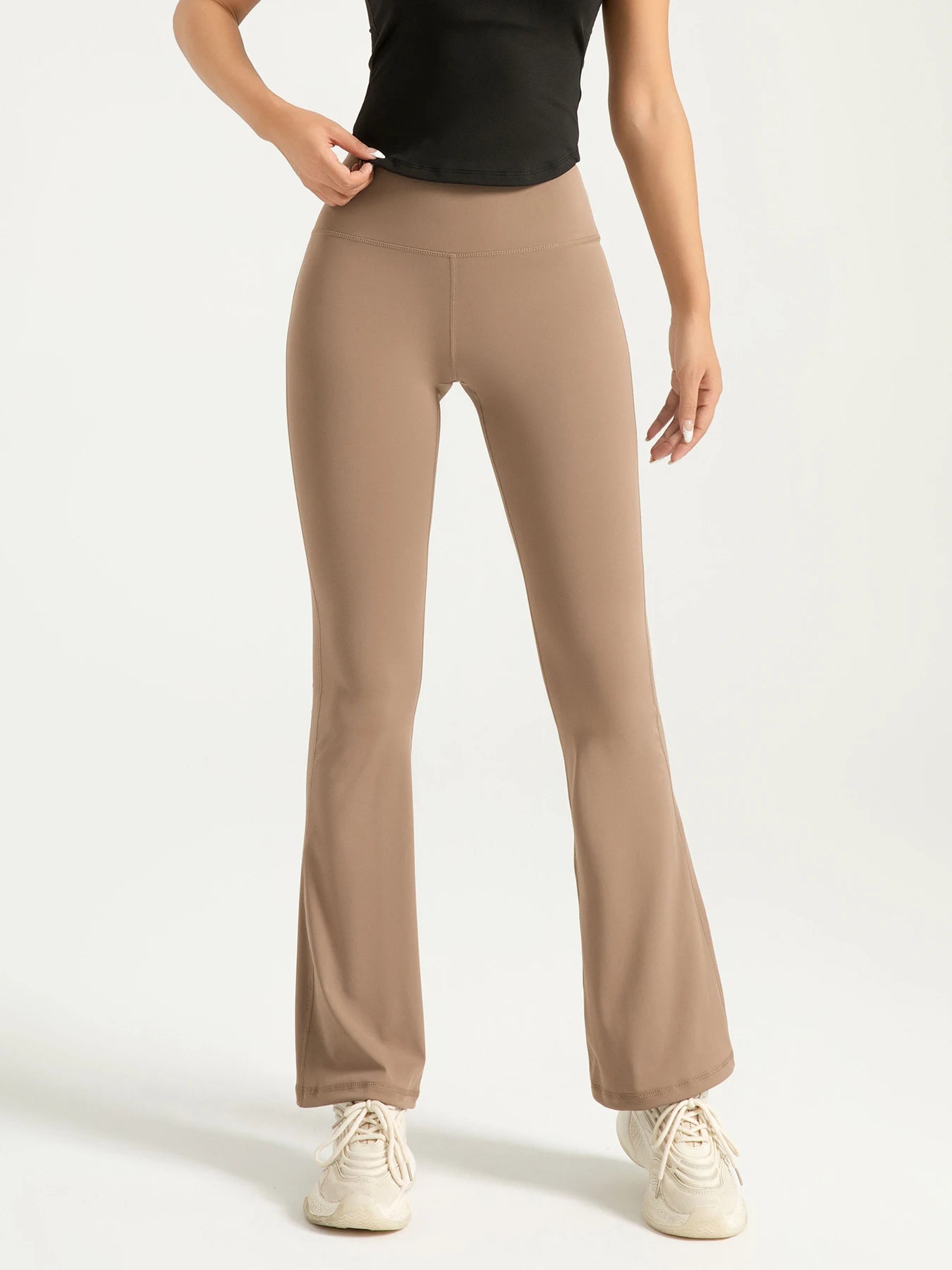 High-Waisted Flare Leggings - Perfect for casual and sporty wear!