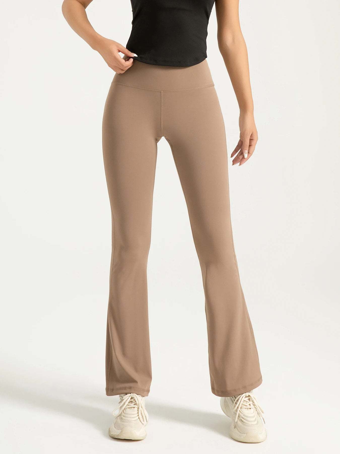 High-Waisted Flare Leggings - Perfect for casual and sporty wear!