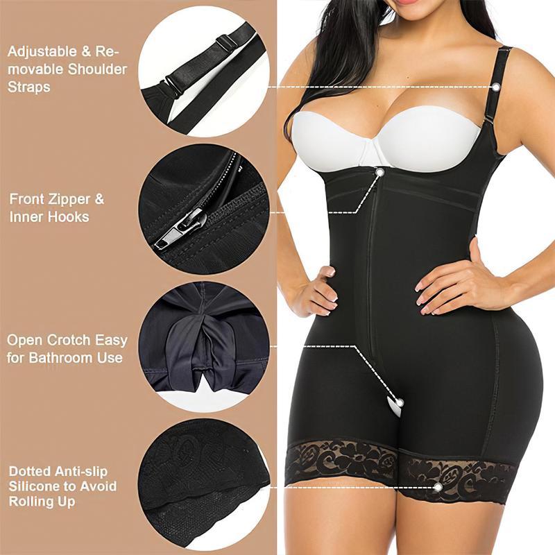WEAROVA Fajas Colombianas Shapewear for Women Tummy Control Shapewear Butt Lifter Bodysuit