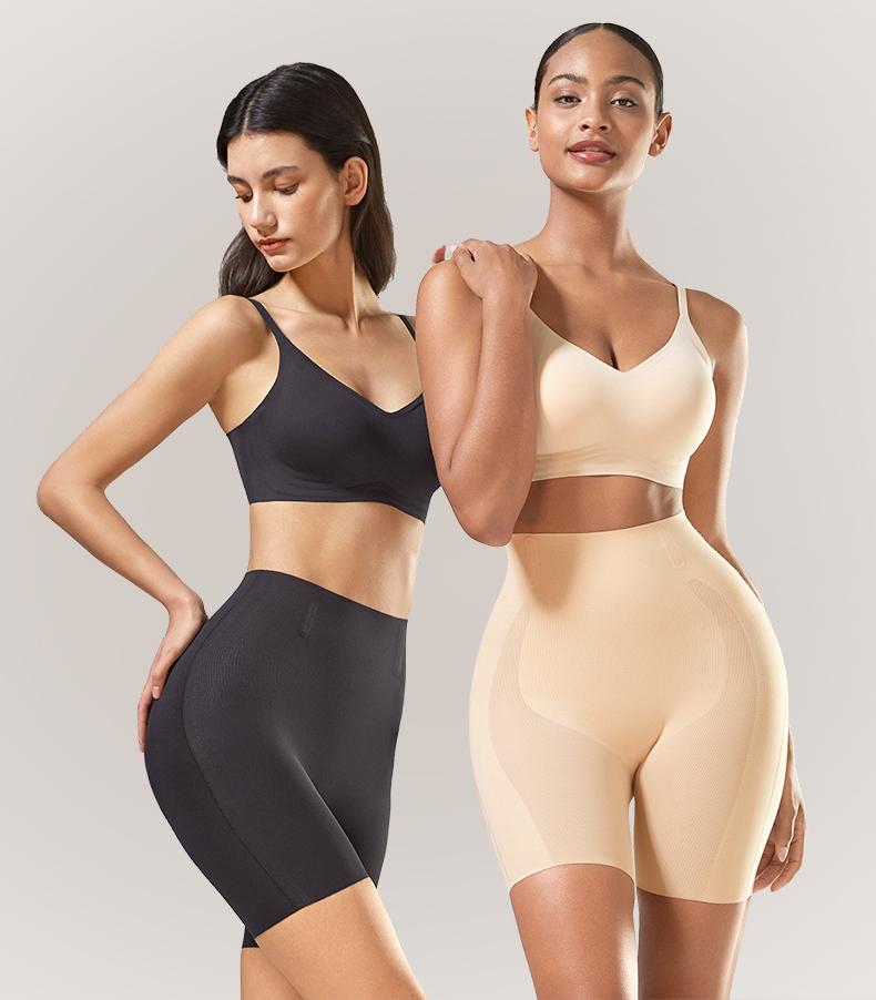 LUCKMEEY Tummy Control Shapewear Shorts for Women High Waist Body Shaper Seamless Design with Built-in Gusset Machine Washable Faja Body Shaper Springtok Outdoorfun Fabric Basic Minimalist Skin TikTokShopBlackFriday