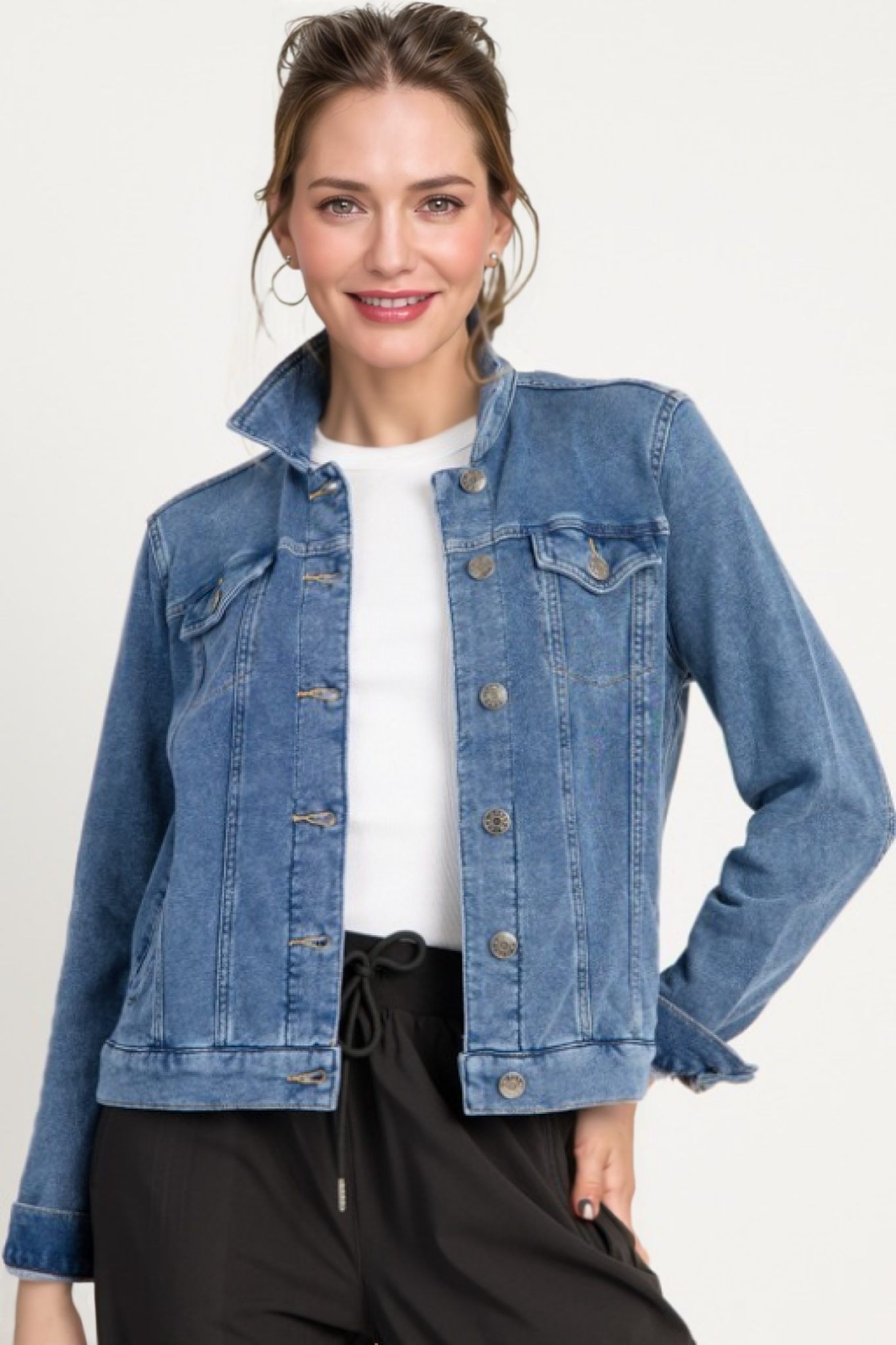 Soft Stretch Denim Jacket