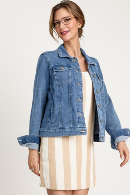 Soft Stretch Denim Jacket
