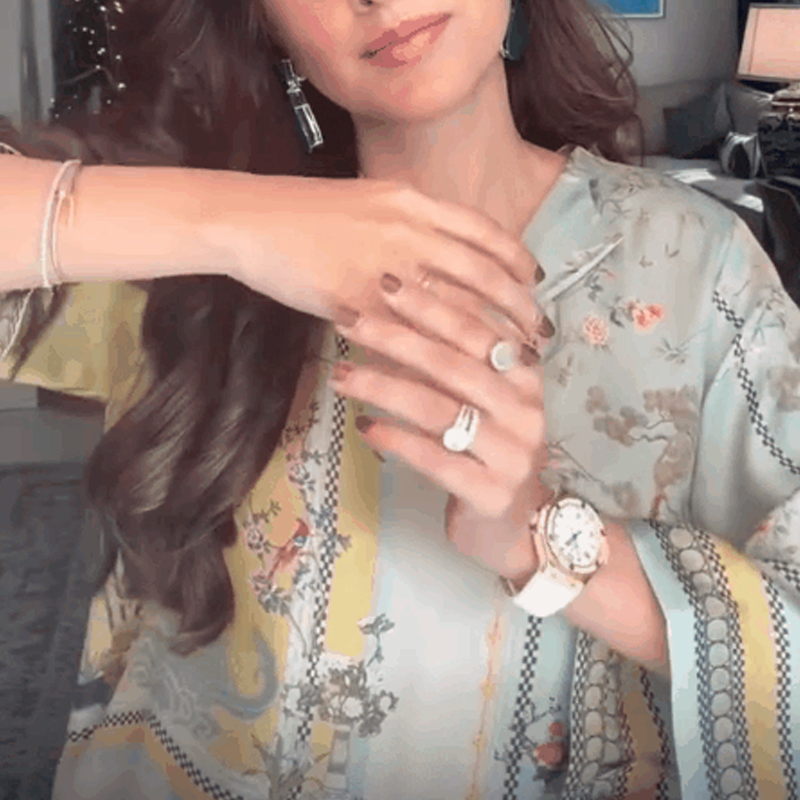 💚 Women’s Casual 2-Piece Set with Botanical Print & Flowy Trumpet Sleeves – Chic & Comfy 💚