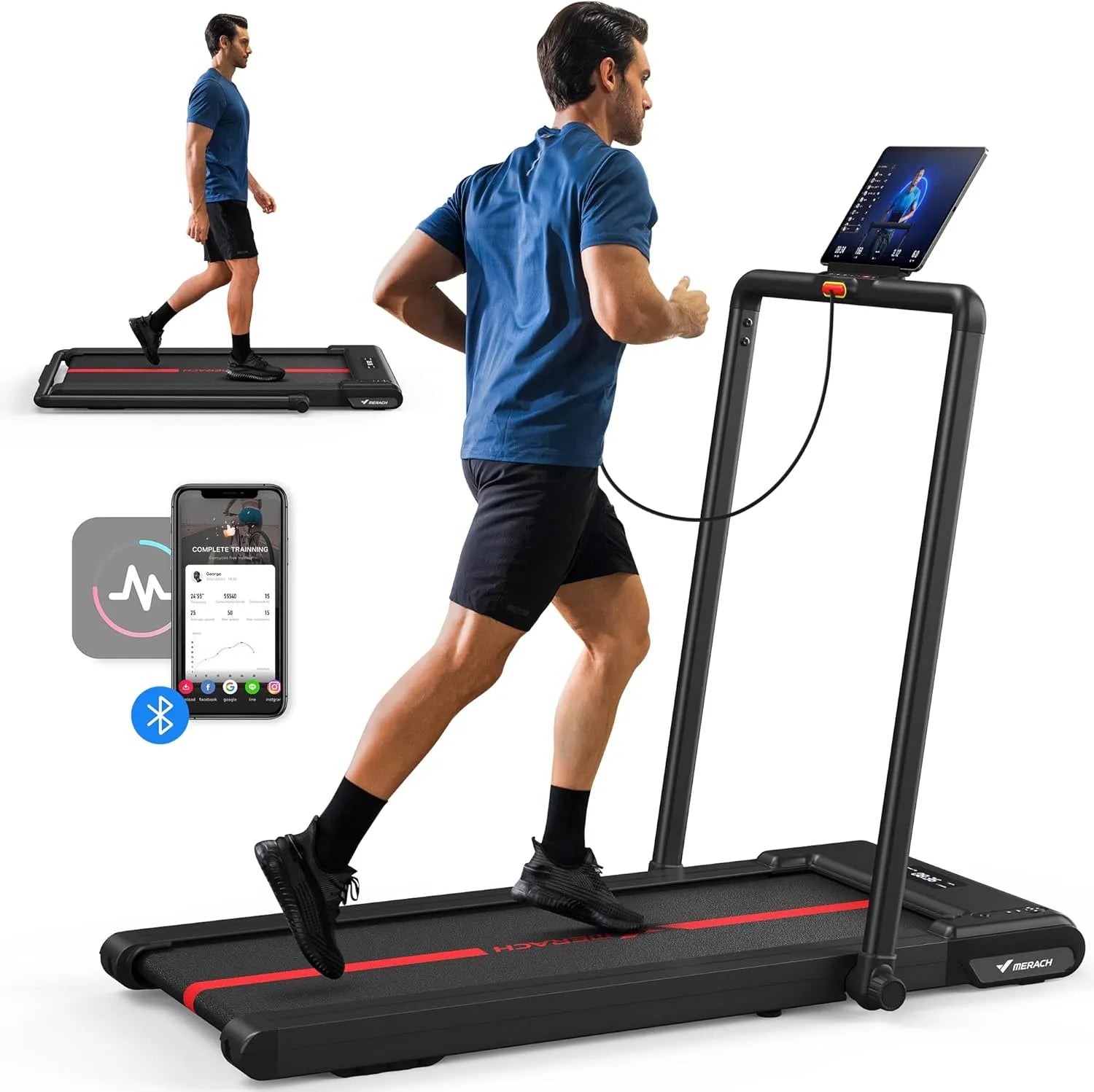 MERACH T05 2 in 1 Folding Under Desk Treadmill Walking Pad for MERACH T05 2 in 1 Folding Under Desk Treadmill Walking Pad for
